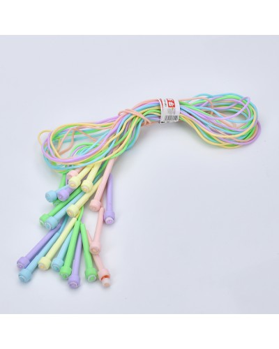 Скакалка 2,5 м з ПВХ та пластиковими ручками, в асортименті