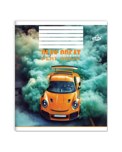 Зошит на 12 аркушів у клітинку «Турбо мрії» №2530, ТМ Brisk