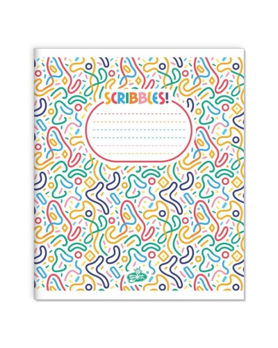 Зошит на 12 аркушів у клітинку «Каракулі» №2539, ТМ Brisk