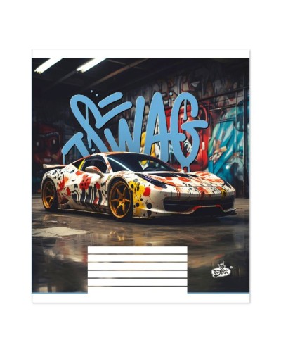 Зошит на 24 аркуші у лінію «Підкорюй вулиці» №2575, ТМ Brisk