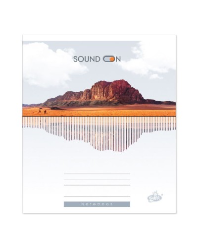 Зошит на 60 аркушів у клітинку «Увімкни звук» №2618, ТМ Brisk