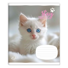 Зошит на 18 аркушів у клітинку «Котики» №2554, ТМ Brisk