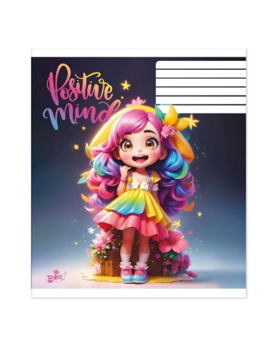 Зошит на 18 аркушів у клітинку «На позитиві» №2556, ТМ Brisk