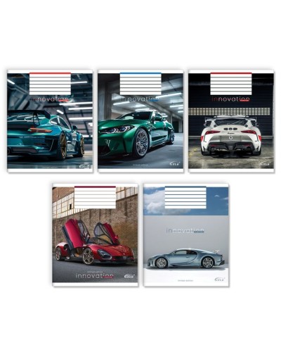 Зошит на 12 аркушів у клітинку «Іновації», №3507, ТМ Gold Brisk