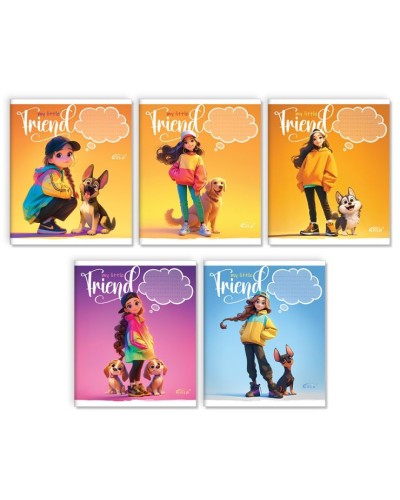 Зошит на 24 аркуші у лінію «Разом веселіше», №3522, ТМ Gold Brisk