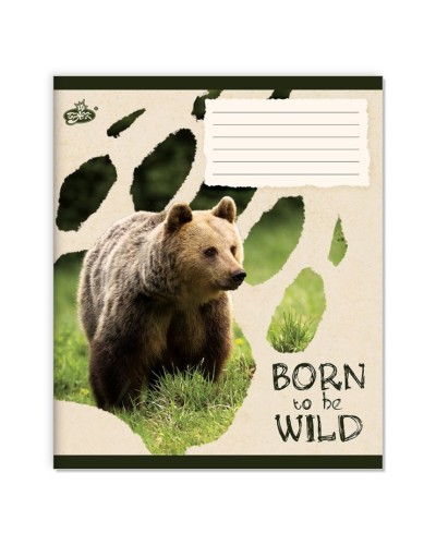 Зошит на 24 аркуші у клітинку «Звірині сліди» №2572, ТМ Brisk