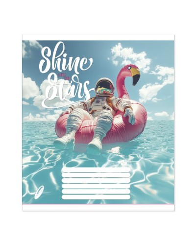 Зошит на 48 аркушів у клітинку «Мікс дівчинки» №1009, Пір'їнка