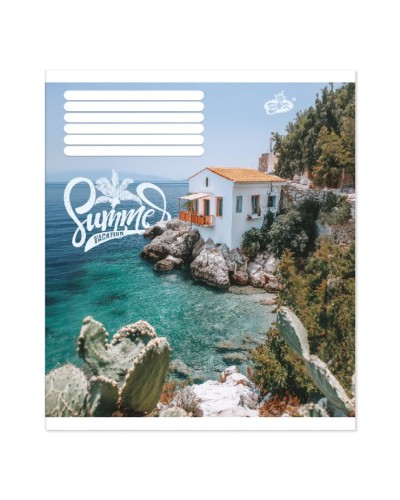 Зошит на 48 аркушів у клітинку «Літній настрій» №2588, ТМ Brisk