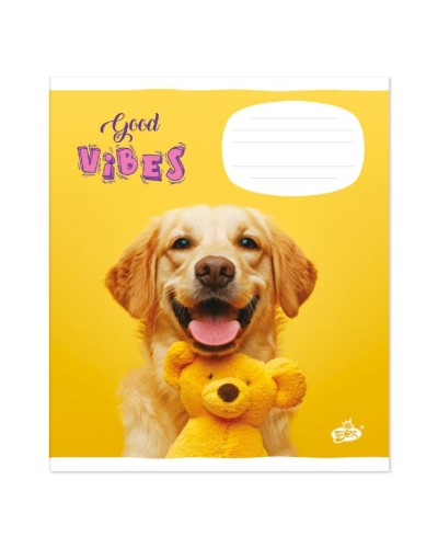 Зошит на 48 аркушів у клітинку «Залишайся у гарному настрої» №2593, ТМ Brisk