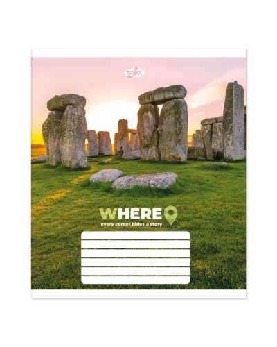 Зошит на 48 аркушів у клітинку «Історичні пам'ятки» №2599, ТМ Brisk