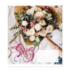 Зошит на 48 аркушів у клітинку «Весняний букет» №2601, ТМ Brisk