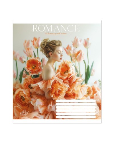 Зошит на 60 аркушів у клітинку «Романтика», №2616, ТМ Brisk