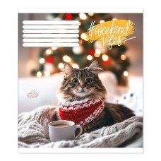 Зошит на 60 аркушів у клітинку «Муркотливий комфорт», №2621, ТМ Brisk