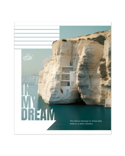 Зошит на 96 аркушів у клітинку «В моїх мріях» №2633, ТМ Brisk