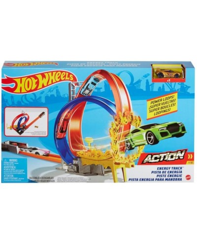 Трек «Повний вперед» з машинкою, у коробці 51х7х31 см, Hot Wheels