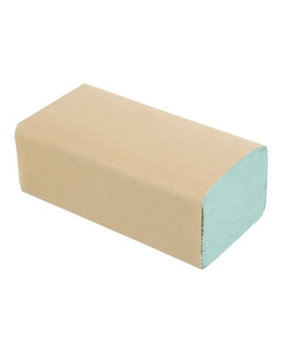 Рушники паперові з V-подібним складанням на 200 аркушів 23х24 см, зелені, Buroclean