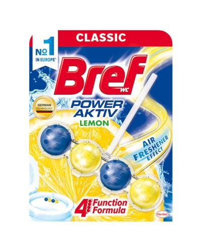 Блок для туалету «Сила Актив Лимонна свіжість» 4 по 1 50 г, ТМ Bref