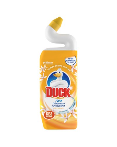Засіб для чищення туалету «DUCK. Цитрусова свіжість» 5 в 1 500 мл