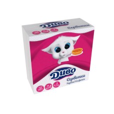 Серветки паперові «Диво» 24х24 см по 50 шт у поліетиленовій упаковці, білі