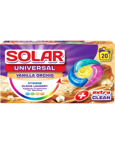 Капсули для прання «Universal VANILLA ORCHID» 20 шт, ТМ Solar