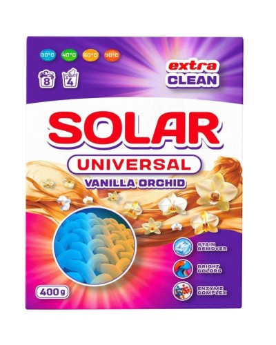 Пральний порошок «Universal Vanilla Orchid» безфосфатний універсал 400 г, ТМ Solar