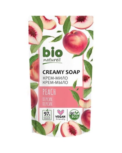 Крем-мило «Персик» дой-пак 460 мл, ТМ BION