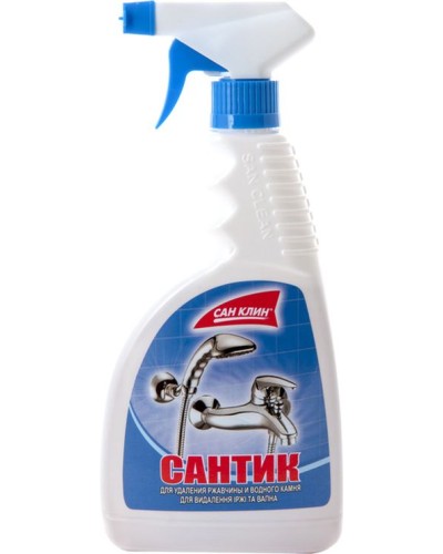 Засіб для видалення іржі «Сантік» з розпилювачем 500 мл, ТМ San Clean