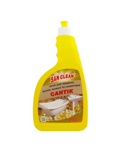 Засіб для сантехніки «Сантік» з дозатором 750 мл, ТМ San Clean