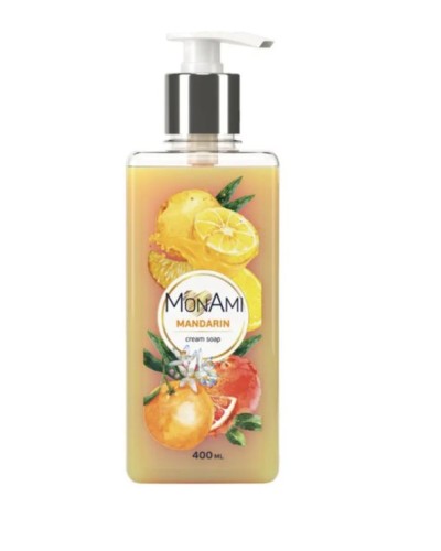 Крем-мило «Мандарин» з дозатором 400 мл, ТМ MonAmi