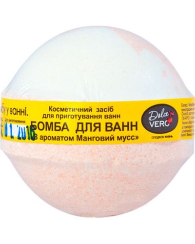 Бомбочка для ванни «Манговий мус» 75 г, ТМ Dolce Vero