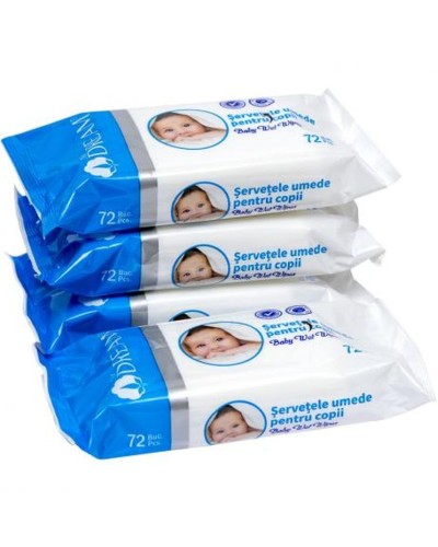 Серветки вологі 72 шт в упаковці, ТМ Air Dream