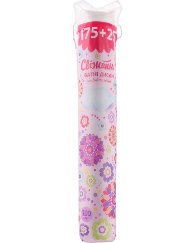 Ватні диски «Свіжанка» 175+25 шт