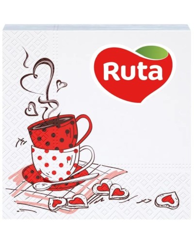 Серветки «Double Luxe» на 40 аркушів 24х24 см, ТМ Ruta