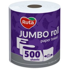Рушники паперові «JUMBO» 1 рулон 2-шаровий, намотка 102,5 м, ТМ Ruta