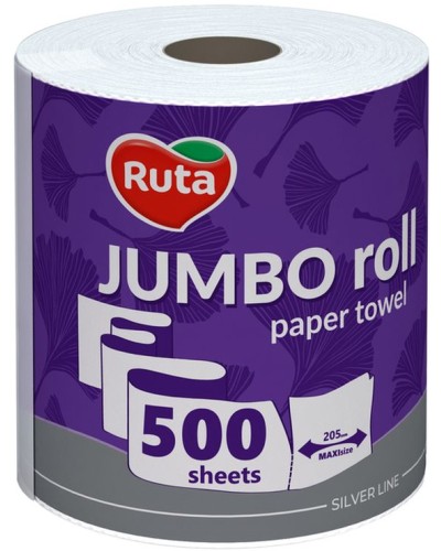 Рушники паперові «JUMBO» 1 рулон 2-шаровий, намотка 102,5 м, ТМ Ruta