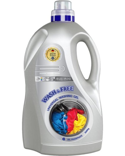Гель для прання «Universal» 5 л, WASH&FREE