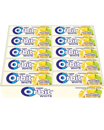 Жувальна гумка «Orbit Фруктовий коктейль» 14 г