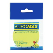 Блокнот для нотаток з клейким шаром SMILE 70х70 мм, 50 аркушів, жовтий