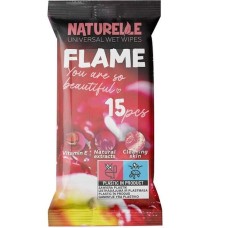 Серветки вологі «Naturelle Flame» універсальні по 15 шт в упаковці