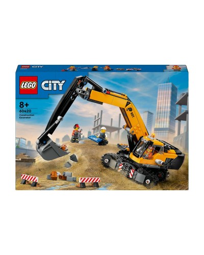 Конструктор «Жовтий будівельний екскаватор» на 633 деталі, у корбці 38х6х26 см, ТМ Lego