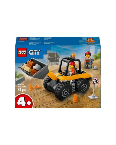 Конструктор «Жовтий будівельний автонавантажувач» на 81 деталь, у коробці 19х6х14 см, ТМ Lego