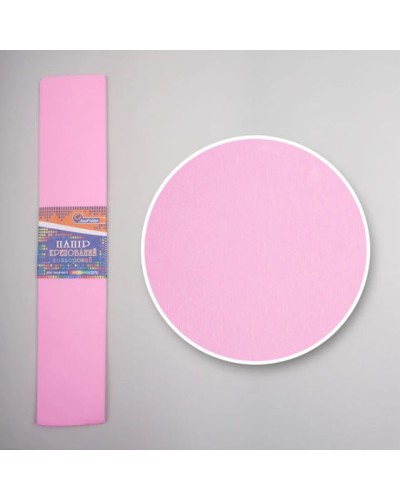 Гофро-папір 110 % 50х200 см 20 г/м2 світло-рожевий, TM J.Otten