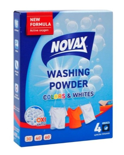 Порошок пральний для ручного прання 400 г, ТМ Novax