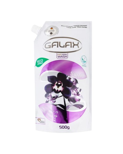 Мило рідке «Чорна орхідея» дойпак 500 г, ТМ GALAX
