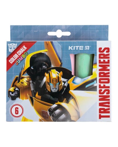 Крейда кольорова «TF» 6 кольорів, Jumbo ТМ Kite