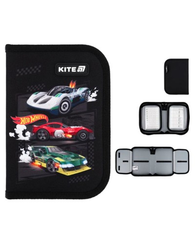 Пенал «HW» 20,5х14х4 см на 2 відділення, ТМ Kite