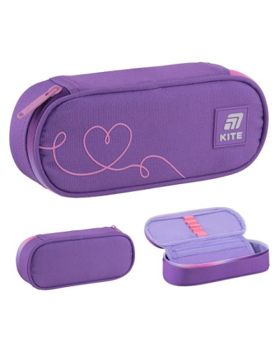 Пенал «Looking Good» 22х8,5х4,5 см на 1 відділення, ТМ Kite