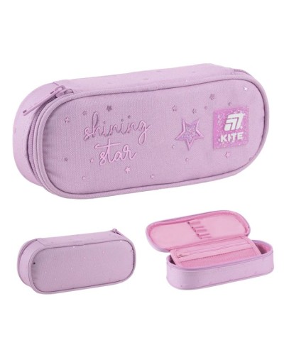 Пенал «Shining Star» 22х8,5х4,5 см на 1 відділення, ТМ Kite
