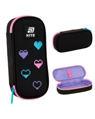 Пенал «Colorsplash» 21х8,5х4,5 см на 1 відділення, ТМ Kite