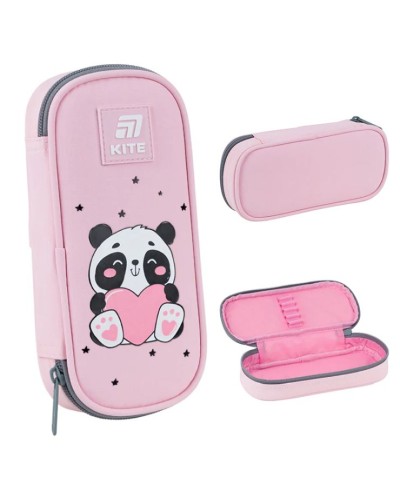 Пенал «Panda» 21х8,5х4,5 см на 1 відділення, ТМ Kite